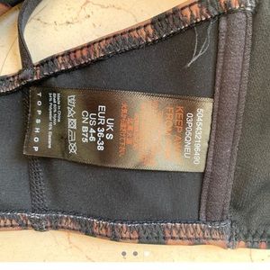 Topshop cheeta print bikini top